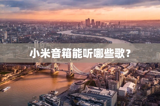 小米音箱能听哪些歌？