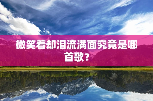 微笑着却泪流满面究竟是哪首歌？
