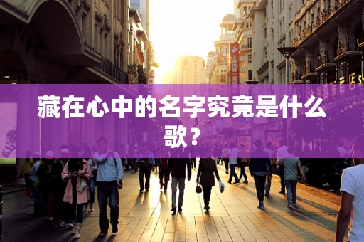 藏在心中的名字究竟是什么歌？