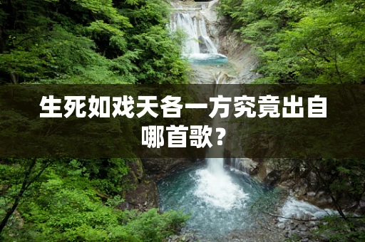 生死如戏天各一方究竟出自哪首歌？