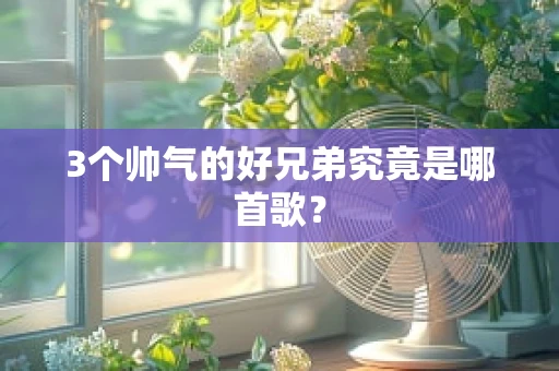 3个帅气的好兄弟究竟是哪首歌？