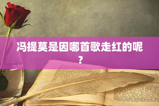 冯提莫是因哪首歌走红的呢？