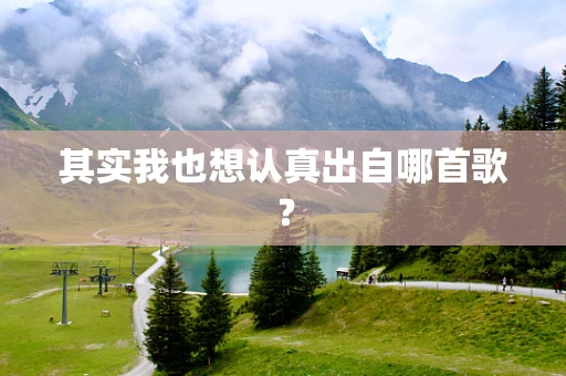 其实我也想认真出自哪首歌？
