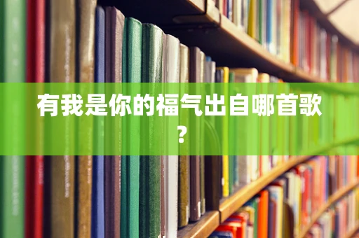 有我是你的福气出自哪首歌？