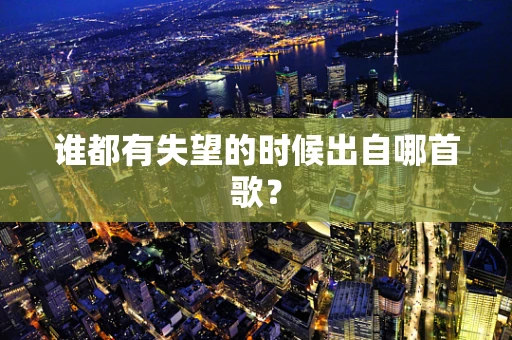 谁都有失望的时候出自哪首歌？