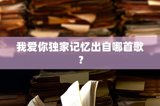 我爱你独家记忆出自哪首歌？