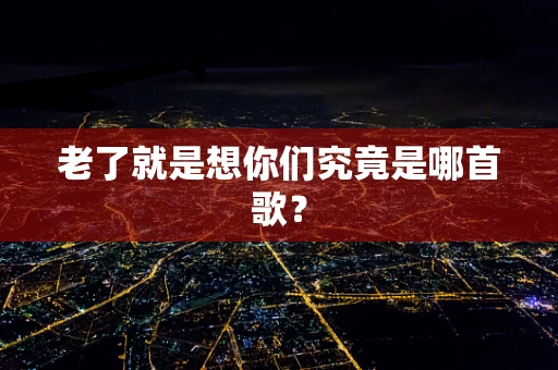 老了就是想你们究竟是哪首歌？
