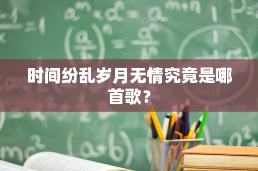 时间纷乱岁月无情究竟是哪首歌？
