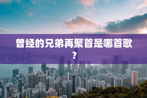 曾经的兄弟再聚首是哪首歌？