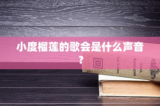 小度榴莲的歌会是什么声音？