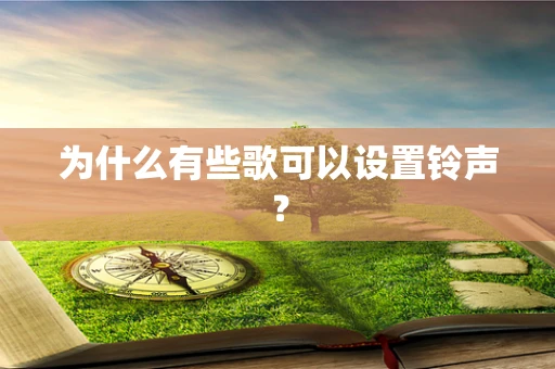 为什么有些歌可以设置铃声？