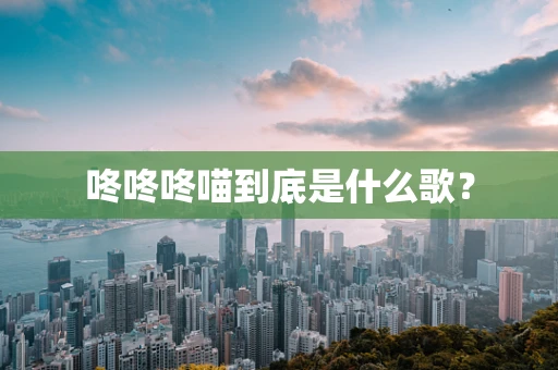 咚咚咚喵到底是什么歌？