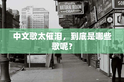 中文歌太催泪，到底是哪些歌呢？