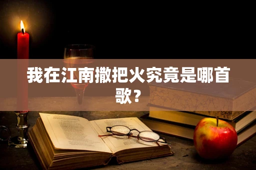 我在江南撒把火究竟是哪首歌？