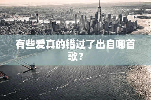 有些爱真的错过了出自哪首歌？