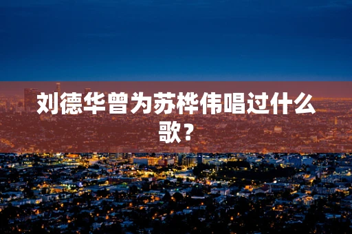 刘德华曾为苏桦伟唱过什么歌？