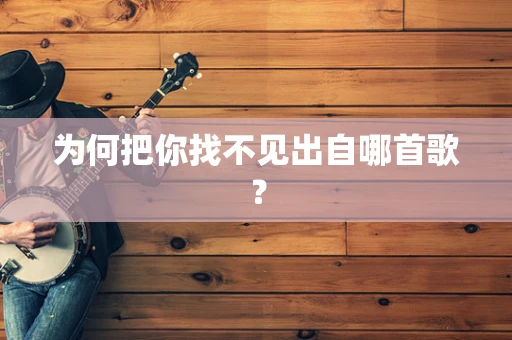 为何把你找不见出自哪首歌？