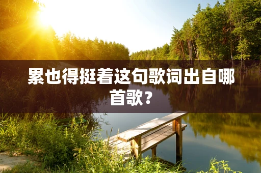 累也得挺着这句歌词出自哪首歌？