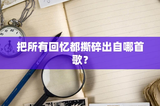 把所有回忆都撕碎出自哪首歌？