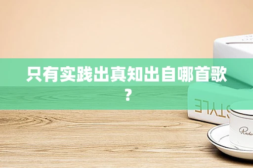 只有实践出真知出自哪首歌？