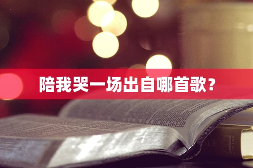 陪我哭一场出自哪首歌？