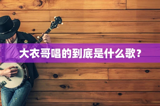 大衣哥唱的到底是什么歌？