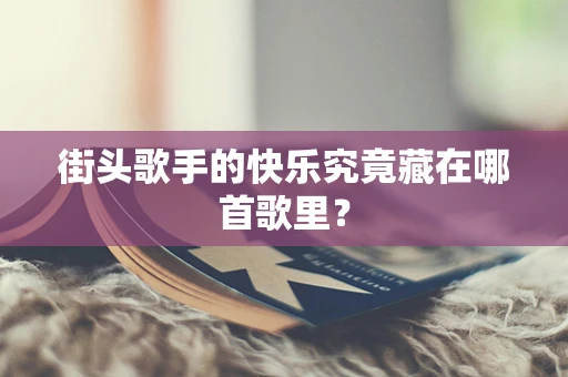 街头歌手的快乐究竟藏在哪首歌里？