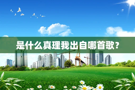 是什么真理我出自哪首歌？