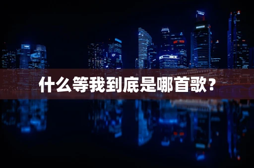 什么等我到底是哪首歌？