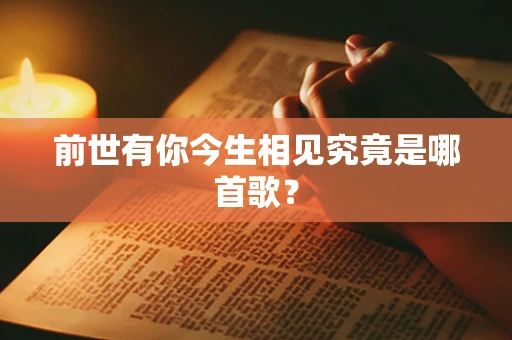 前世有你今生相见究竟是哪首歌？