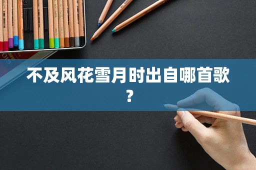 不及风花雪月时出自哪首歌？