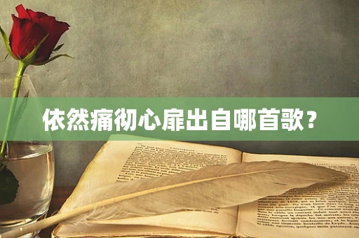 依然痛彻心扉出自哪首歌？