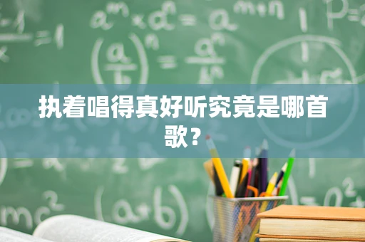 执着唱得真好听究竟是哪首歌？