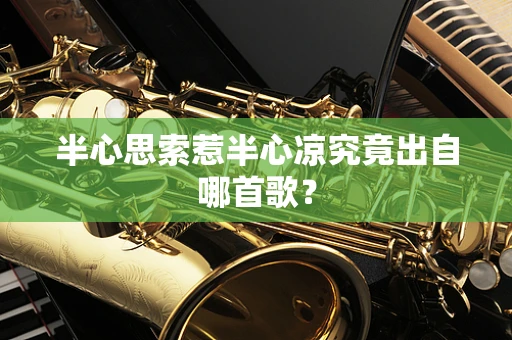 半心思索惹半心凉究竟出自哪首歌？