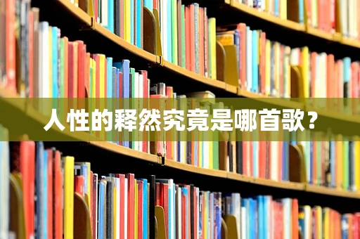 人性的释然究竟是哪首歌？