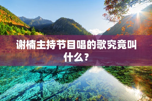 谢楠主持节目唱的歌究竟叫什么？