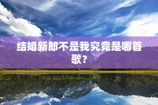 结婚新郎不是我究竟是哪首歌？