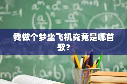 我做个梦坐飞机究竟是哪首歌？