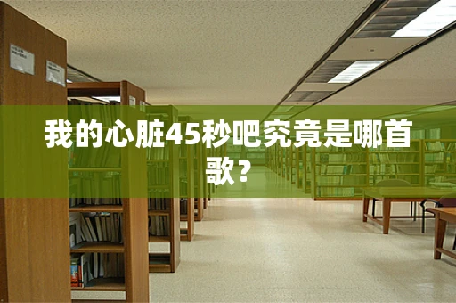 我的心脏45秒吧究竟是哪首歌？