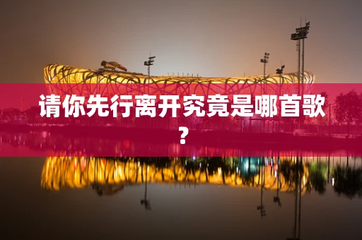 请你先行离开究竟是哪首歌？