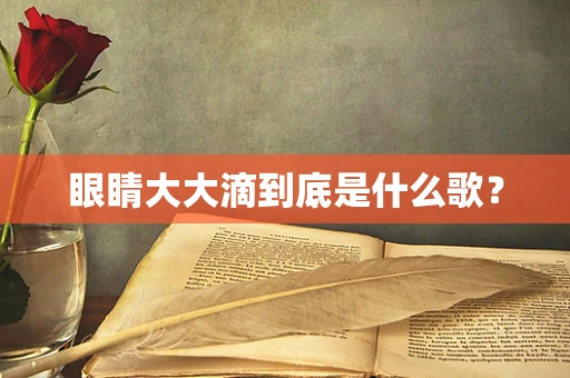 眼睛大大滴到底是什么歌？