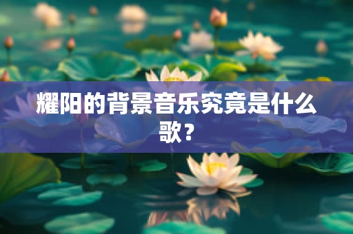 耀阳的背景音乐究竟是什么歌？