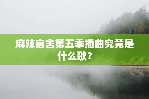 麻辣宿舍第五季插曲究竟是什么歌？