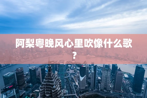 阿梨粤晚风心里吹像什么歌？