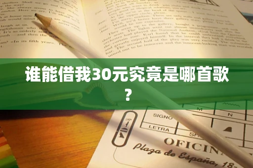谁能借我30元究竟是哪首歌？