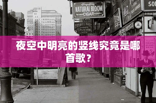 夜空中明亮的竖线究竟是哪首歌？