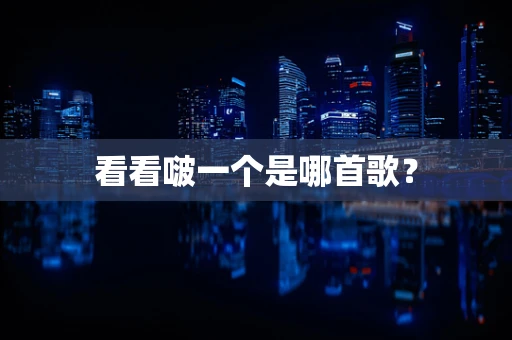 看看啵一个是哪首歌？