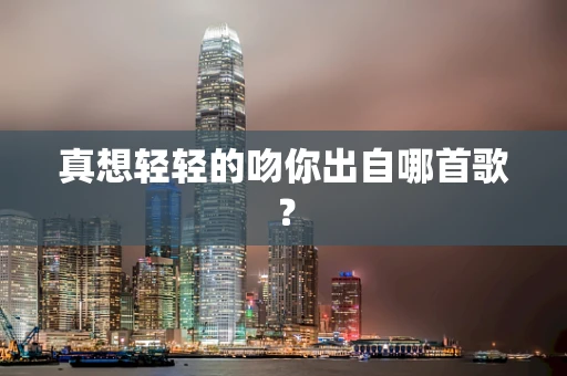 真想轻轻的吻你出自哪首歌？