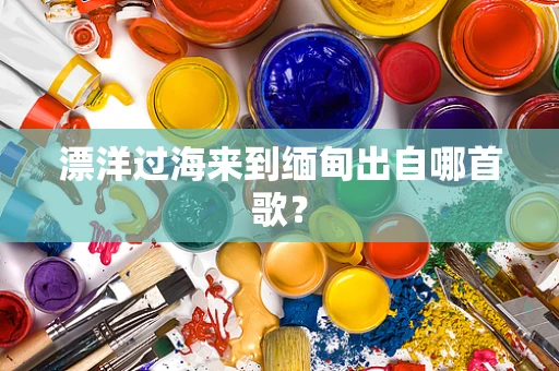漂洋过海来到缅甸出自哪首歌？