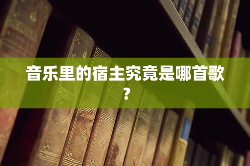 音乐里的宿主究竟是哪首歌？